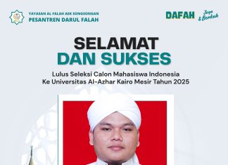 ALUMNI MA DARUL FALAH AEK SONGSONGAN LULUS AL AZHAR KAIRO MESIR