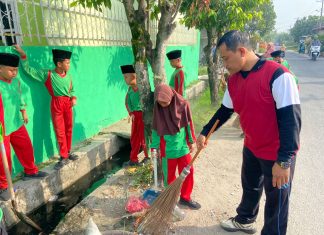 Semangat Gotong Royong Warnai MIN 10 Asahan, Wujudkan Madrasah Bersih dan ramah Anak