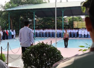 Upacara di MAN Asahan, Kakan Kemenag Tekankan Pembentukan Karakter