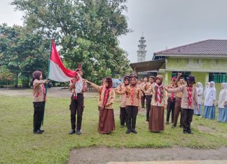 Perguruan Almanaar PTPN IV Pulu Raja Laksanakan Pengukuhan dan Kenaikan Tingkat Anggota Penggalang dan Penegak