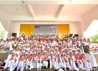 RA AZZAHRA CANTIKA NUR IKUTI PRAKTIK MANASIK HAJI ANAK RA SE KAB. ASAHAN