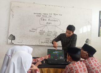 Guru Kelas III-B MIN 7 Asahan Kenalkan Para Penghuni Alam Gunakan Media Pembelajaran