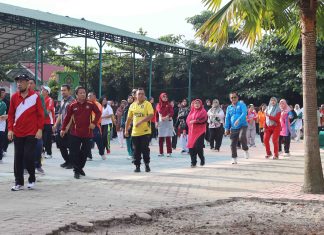 Senam Kesegaran Jasmani Warnai Pembukaan HAB Ke-80 Kemenag di MAN Asahan