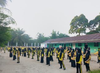 MTs Bary Tarbiyah Laksanakan Senam Pagi Rutin Setiap Hari Kamis