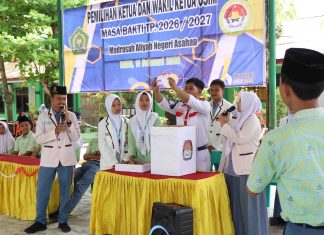 Belum Hasilkan Suara Mayoritas, Pemilihan Ketua OSIM MAN Asahan Berlanjut ke Putaran Kedua