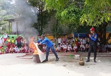 Edukasi Tanggap Darurat Sejak Dini: Damkar Asahan Gelar Simulasi Penanggulangan Kebakaran di MIN 1 Asahan