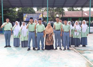 Dua Paslon Ketua OSIM MAN Asahan Paparkan Visi dan Misi di Hadapan Warga Madrasah