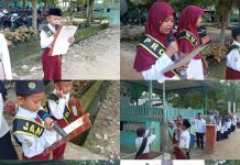 Upacara Bendera Merah Putih di MIS Bary Tarbiyah Berjalan Khidmat