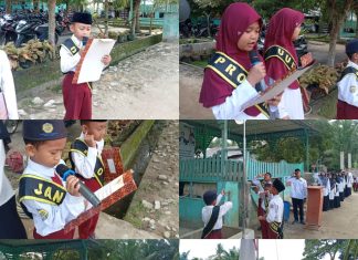 Upacara Bendera Merah Putih di MIS Bary Tarbiyah Berjalan Khidmat