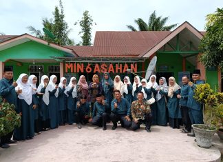 Tingkat Kehadiran 100%, Kasi Penmad Kemenag Asahan Beri Apresiasi di MIN 6 Asahan