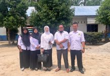 Kasi Penmad Kemenag Asahan Monitoring Kesiapan Lahan dan Bangunan MA Damir Isham di Bandar Pulau