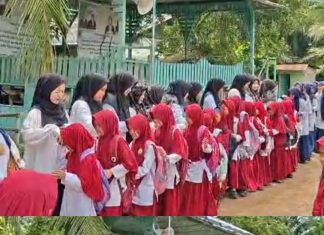Halal Bihalal di Lapangan, Siswa dan Guru MIS Bary Tarbiyah Tutup Hari dengan Kebersamaan