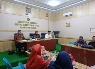 Tingkatkan Disiplin dan Sinergi, Kasi Penmad Kemenag Asahan Gelar Rapat Koordinasi Bersama Guru DPK