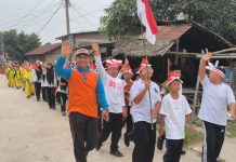 Semarak Kemerdekaan, MIN 1 Asahan Gelar Jalan Sehat Bersama Siswa