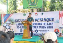 Kejuaraan Petanque se-Sumut 2026 di MAN Asahan Resmi Dibuka Wakil Bupati Asahan