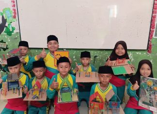 Kreativitas Tanpa Batas: Siswa Kelas 4C MIN 5 Asahan Sulap Sedotan Plastik Jadi Karya Seni