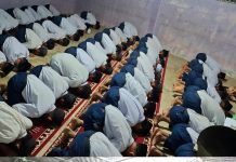 Rutinitas Pagi, Siswa MTsS Bary Tarbiyah Laksanakan Sholat Dhuha Berjamaah
